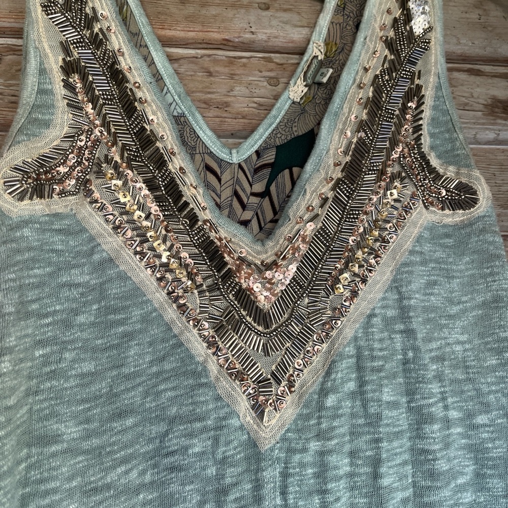 Boho Embellished Sleeveless Dress or top - Picture 2 of 5